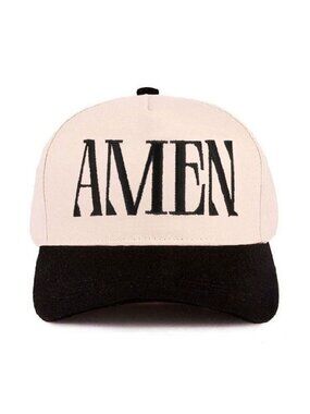 Amen Black and Tan two tone cotton hat